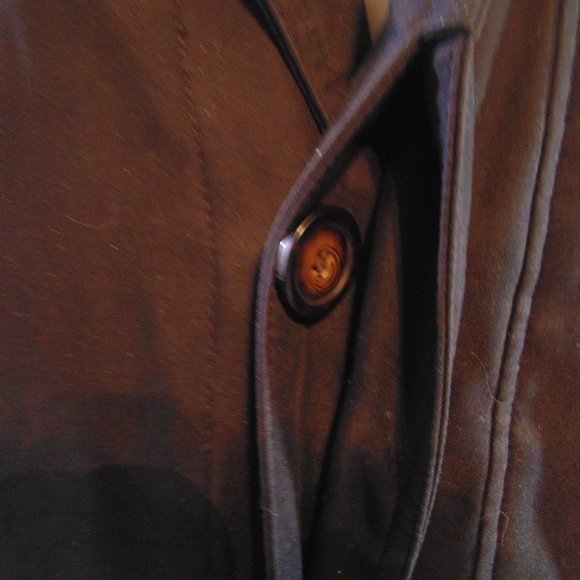 Lauren Ralph Lauren button up overcoat Black Large - Picture 6 of 10